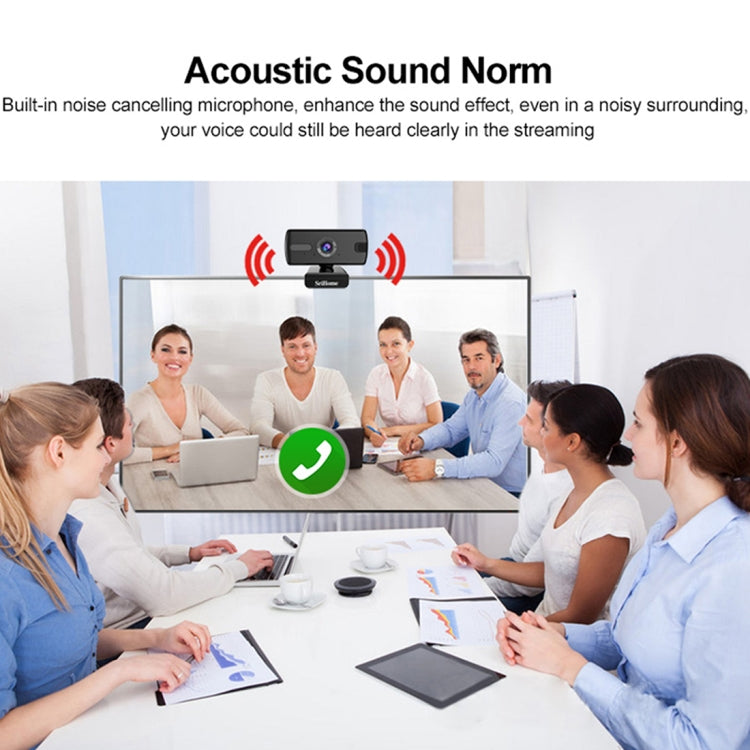 SriHome SH004 3.0 Mega Pixels USB 2.0 / 3.0 HD Computer Camera Built-in Noise Reduction Microphone