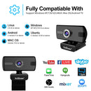 SriHome SH004 3.0 Mega Pixels USB 2.0 / 3.0 HD Computer Camera Built-in Noise Reduction Microphone