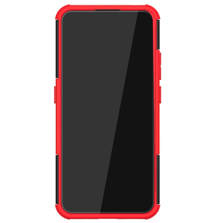 For Nokia 3.4 / 5.4 Tire Texture Shockproof TPU+PC Protective Case with Holder(Red)