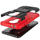 For Nokia 3.4 / 5.4 Tire Texture Shockproof TPU+PC Protective Case with Holder(Red)