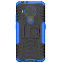 For Nokia 3.4 / 5.4 Tire Texture Shockproof TPU+PC Protective Case with Holder(Blue)