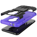 For Nokia 3.4 / 5.4 Tire Texture Shockproof TPU+PC Protective Case with Holder(Purple)