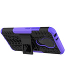 For Nokia 3.4 / 5.4 Tire Texture Shockproof TPU+PC Protective Case with Holder(Purple)