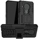 For Nokia 3.4 / 5.4 Tire Texture Shockproof TPU+PC Protective Case with Holder(Black)