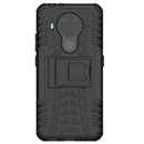 For Nokia 3.4 / 5.4 Tire Texture Shockproof TPU+PC Protective Case with Holder(Black)
