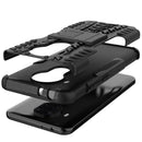 For Nokia 3.4 / 5.4 Tire Texture Shockproof TPU+PC Protective Case with Holder(Black)