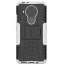 For Nokia 3.4 / 5.4 Tire Texture Shockproof TPU+PC Protective Case with Holder(White)