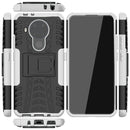 For Nokia 3.4 / 5.4 Tire Texture Shockproof TPU+PC Protective Case with Holder(White)