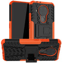 For Nokia 3.4 / 5.4 Tire Texture Shockproof TPU+PC Protective Case with Holder(Orange)
