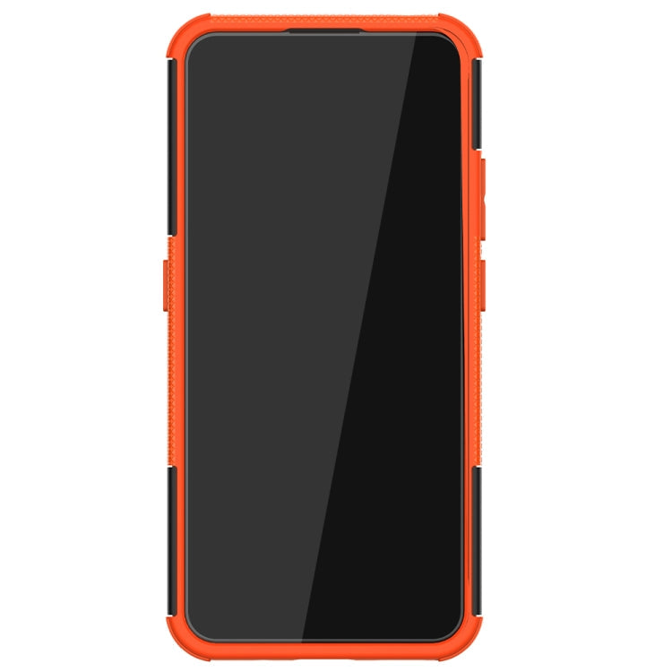 For Nokia 3.4 / 5.4 Tire Texture Shockproof TPU+PC Protective Case with Holder(Orange)