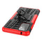 For Samsung Galaxy A72 5G / 4G Tire Texture Shockproof TPU+PC Protective Case with Holder(Red)