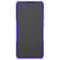 For Samsung Galaxy A72 5G / 4G Tire Texture Shockproof TPU+PC Protective Case with Holder(Purple)