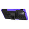 For Samsung Galaxy A72 5G / 4G Tire Texture Shockproof TPU+PC Protective Case with Holder(Purple)