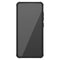 For Samsung Galaxy A52 5G / 4G Tire Texture Shockproof TPU+PC Protective Case with Holder(Black)