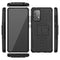 For Samsung Galaxy A52 5G / 4G Tire Texture Shockproof TPU+PC Protective Case with Holder(Black)
