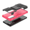 For Samsung Galaxy A52 5G / 4G Tire Texture Shockproof TPU+PC Protective Case with Holder(Pink)