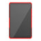 For Lenovo Tab M8 (2020) TB-8705F 8.0 inch Tire Texture Shockproof TPU+PC Protective Case with Holder(Red)