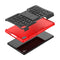 For Lenovo Tab M8 (2020) TB-8705F 8.0 inch Tire Texture Shockproof TPU+PC Protective Case with Holder(Red)