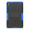 For Lenovo Tab M8 (2020) TB-8705F 8.0 inch Tire Texture Shockproof TPU+PC Protective Case with Holder(Blue)