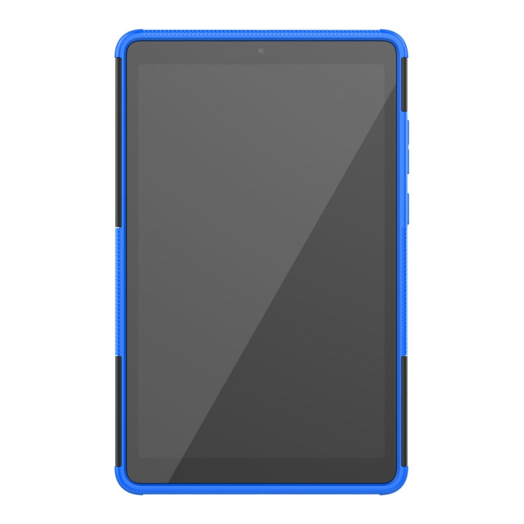 For Lenovo Tab M8 (2020) TB-8705F 8.0 inch Tire Texture Shockproof TPU+PC Protective Case with Holder(Blue)