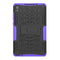 For Lenovo Tab M8 (2020) TB-8705F 8.0 inch Tire Texture Shockproof TPU+PC Protective Case with Holder(Purple)