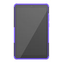 For Lenovo Tab M8 (2020) TB-8705F 8.0 inch Tire Texture Shockproof TPU+PC Protective Case with Holder(Purple)