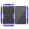 For Lenovo Tab M8 (2020) TB-8705F 8.0 inch Tire Texture Shockproof TPU+PC Protective Case with Holder(Purple)