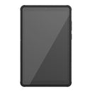 For Lenovo Tab M8 (2020) TB-8705F 8.0 inch Tire Texture Shockproof TPU+PC Protective Case with Holder(Black)
