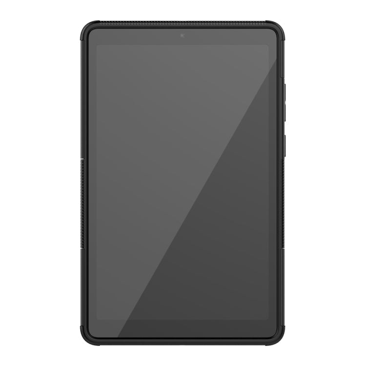 For Lenovo Tab M8 (2020) TB-8705F 8.0 inch Tire Texture Shockproof TPU+PC Protective Case with Holder(Black)