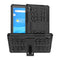 For Lenovo Tab M8 (2020) TB-8705F 8.0 inch Tire Texture Shockproof TPU+PC Protective Case with Holder(Black)