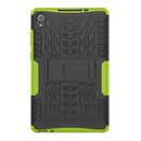 For Lenovo Tab M8 (2020) TB-8705F 8.0 inch Tire Texture Shockproof TPU+PC Protective Case with Holder(Green)