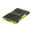 For Lenovo Tab M8 (2020) TB-8705F 8.0 inch Tire Texture Shockproof TPU+PC Protective Case with Holder(Green)