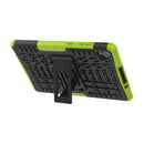 For Lenovo Tab M8 (2020) TB-8705F 8.0 inch Tire Texture Shockproof TPU+PC Protective Case with Holder(Green)