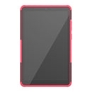 For Lenovo Tab M8 (2020) TB-8705F 8.0 inch Tire Texture Shockproof TPU+PC Protective Case with Holder(Pink)