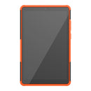 For Lenovo Tab M8 (2020) TB-8705F 8.0 inch Tire Texture Shockproof TPU+PC Protective Case with Holder(Orange)