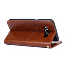 For Huawei Mate 20 Pro Geometric Stitching Horizontal Flip TPU + PU Leather Case with Holder & Card Slots & Wallet(Light Brown)