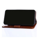 For Huawei Mate 20 Pro Geometric Stitching Horizontal Flip TPU + PU Leather Case with Holder & Card Slots & Wallet(Light Brown)