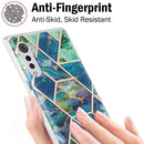 For LG Velvet 4G / Velvet 5G / G9 3D Electroplating Marble Pattern TPU Protective Case(Blue Green)