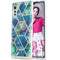 For LG Velvet 4G / Velvet 5G / G9 3D Electroplating Marble Pattern TPU Protective Case(Blue Green)