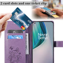 For OnePlus Nord N10 5G 3D Butterflies Embossing Pattern Horizontal Flip Leather Case with Holder & Card Slot & Wallet(Green)