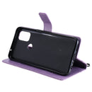 For OnePlus Nord N10 5G 3D Butterflies Embossing Pattern Horizontal Flip Leather Case with Holder & Card Slot & Wallet(Purple)
