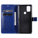 For OnePlus Nord N10 5G 3D Butterflies Embossing Pattern Horizontal Flip Leather Case with Holder & Card Slot & Wallet(Blue)