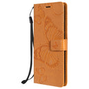 For OnePlus Nord N10 5G 3D Butterflies Embossing Pattern Horizontal Flip Leather Case with Holder & Card Slot & Wallet(Yellow)
