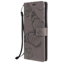 For OnePlus Nord N10 5G 3D Butterflies Embossing Pattern Horizontal Flip Leather Case with Holder & Card Slot & Wallet(Grey)