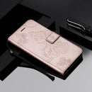 For OnePlus Nord N10 5G 3D Butterflies Embossing Pattern Horizontal Flip Leather Case with Holder & Card Slot & Wallet(Rose Gold)