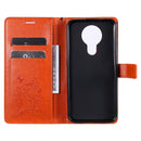 For Nokia 3.4 3D Butterflies Embossing Pattern Horizontal Flip Leather Case with Holder & Card Slot & Wallet(Orange)
