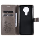 For Nokia 3.4 3D Butterflies Embossing Pattern Horizontal Flip Leather Case with Holder & Card Slot & Wallet(Grey)