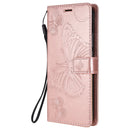 For Nokia 3.4 3D Butterflies Embossing Pattern Horizontal Flip Leather Case with Holder & Card Slot & Wallet(Rose Gold)