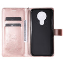 For Nokia 3.4 3D Butterflies Embossing Pattern Horizontal Flip Leather Case with Holder & Card Slot & Wallet(Rose Gold)