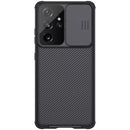 For Samsung Galaxy S21 Ultra 5G NILLKIN Black Mirror Pro Series Camshield Full Coverage Dust-proof Scratch Resistant Phone Case(Black)